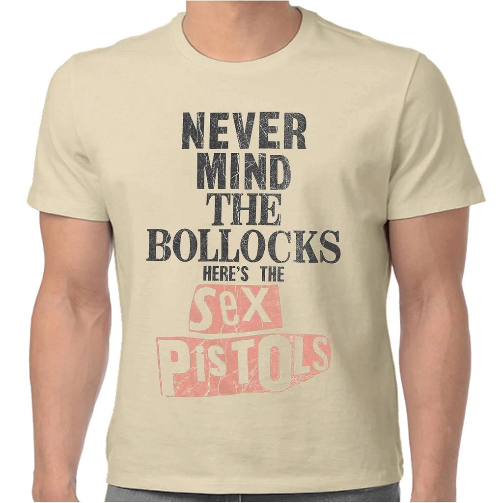 Official Sex Pistols T Shirt Never Mind The Bollocks Distressed New