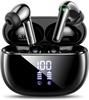 Wireless Bluetooth ENC Noise LED 48 Hours of IPX7 Touch Black Earbuds, 5.3, Cancelling, Display, Playback, Waterproof, Type-C Charging, Control,