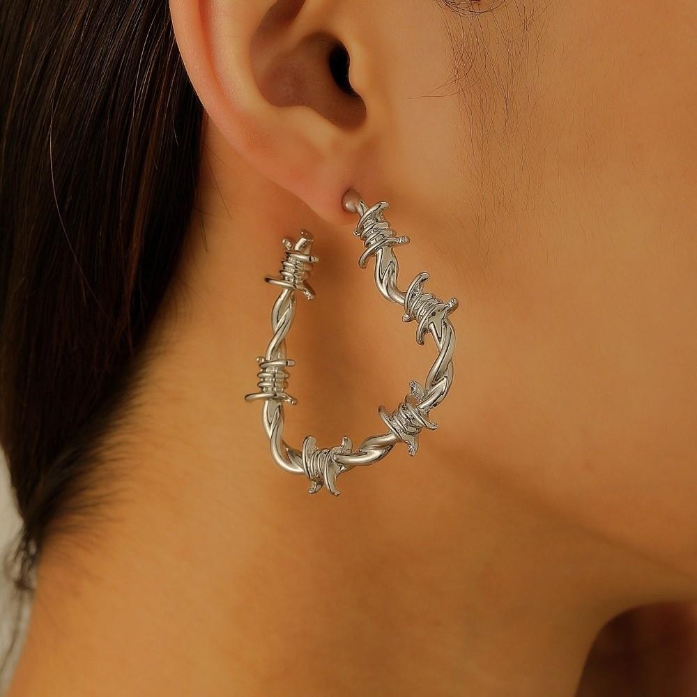 Retro Hoop Earrings Punk Drop Earrings New Earrings Jewelry Gift