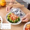 Еда - Алюминиевая фольга-пленка для сохранения продуктов, Защитная крышка для кухонного хранения, Теплоизоляционная и консервирующая пленка, Изолирующая крышка