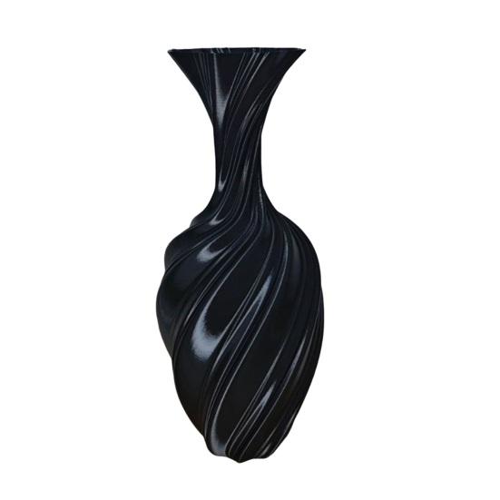 3D Printed Flower Vase, Silk-Like Elegant Vase, Twisted Minimalist Flower Arrangement Holders, Nordic Style Coffee Table & Shelf Office Decor