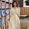 Spring Autumn French Style Socialite Style Women's Clothing New Season Chic Simplicity All-match Korean Fashion Shirt Dresses