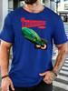 Unisex Vintage Thunderbird 2 Rescue Craft Graphic Cotton Short Sleeve Tee Crew Neck Soft Male Summer Breathable Casual Street Top