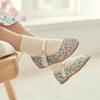 Baby Jam Girls' Glitter Button Flat Silver-Y053