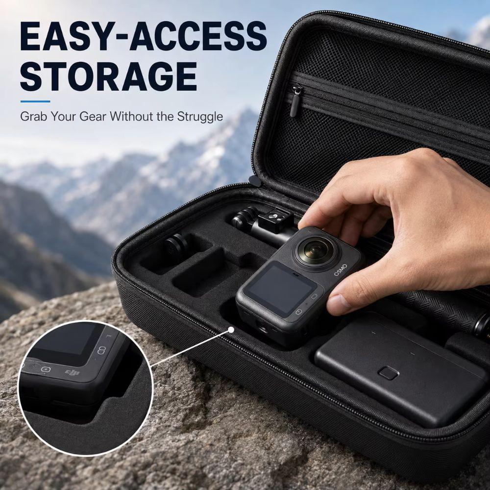 Portable Protective Storage Bag Hard Shell for DJI Osmo 360/Osmo 360 II Action Camera Accessories