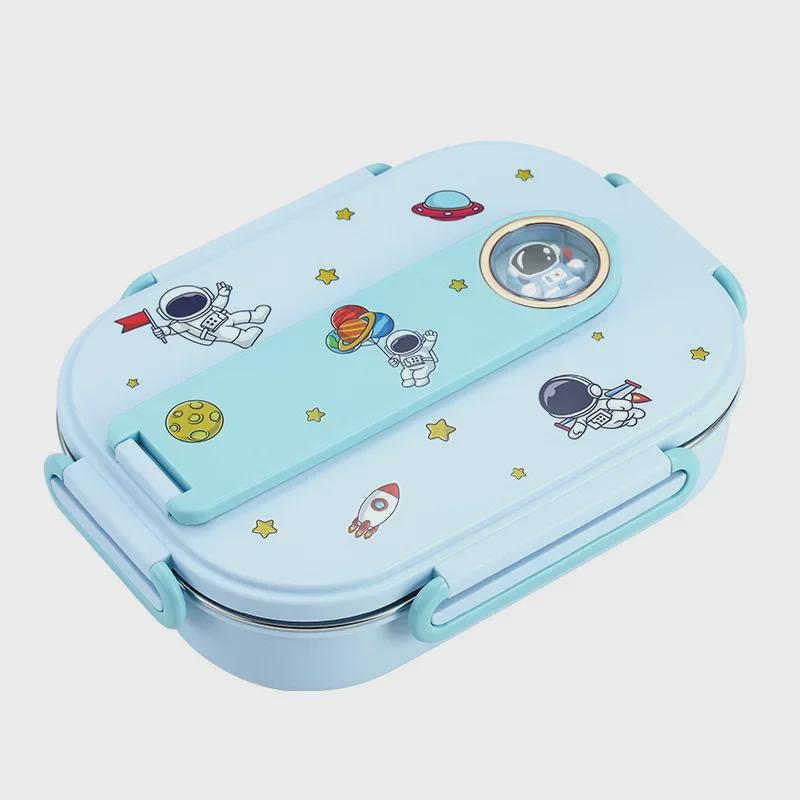 «Детский изолированный ланч-бокс из нержавеющей стали марки 316 с отсеком для подноса»