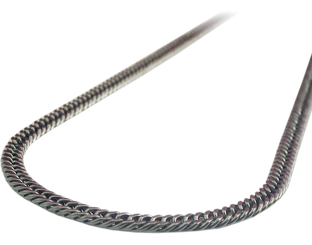 Цепочка-ожерелье Кихей из чистого титана с германием Легкая и нежная Простая двойная огранка, подходит для спорта (70см) дизайн, 6-сторонний Унисекс, (TGK-1-NB-70)