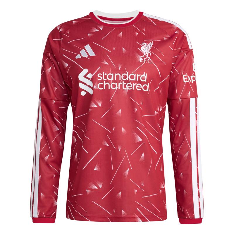 Adidas Men's Liverpool Home Fan Quick-Dry Long Sleeve Football Jersey