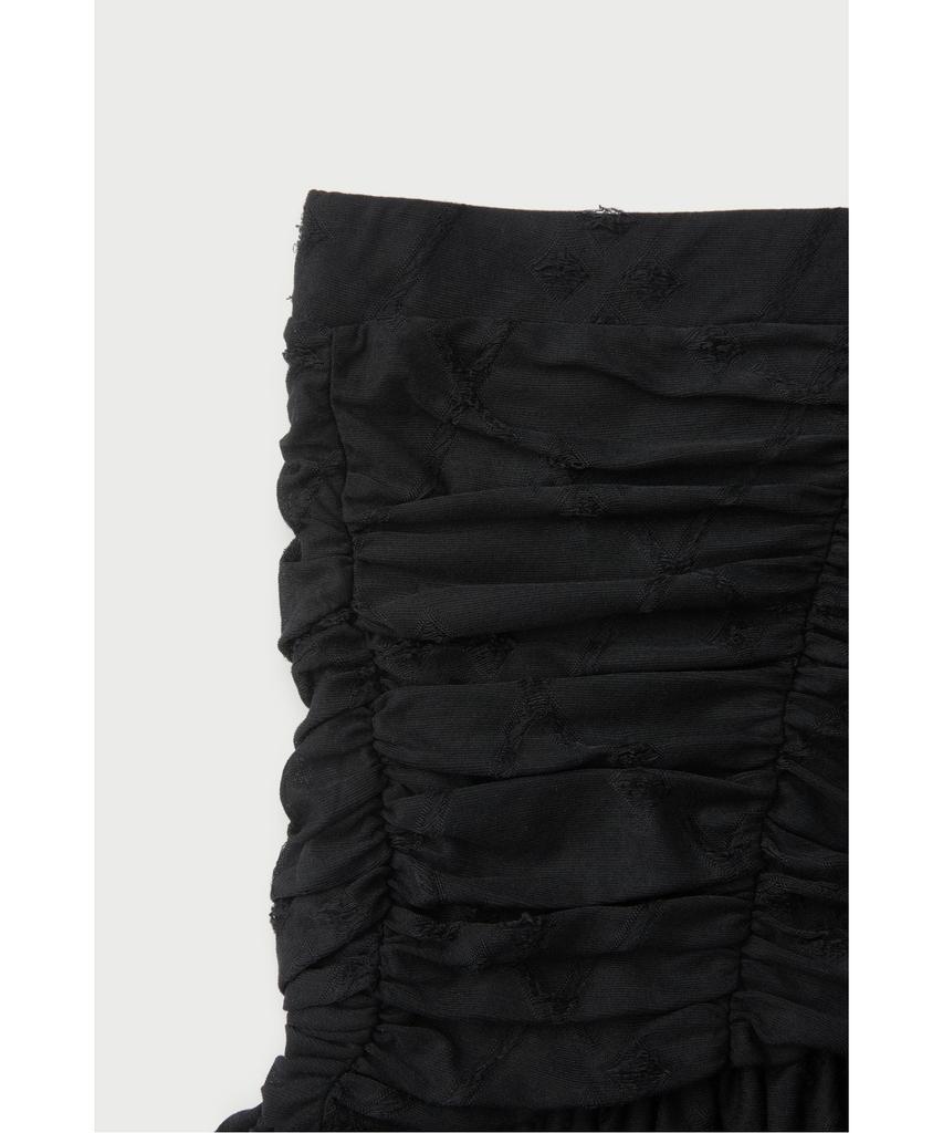 IROWOMEN Hibiscus Net Stitch Shirring Skirt Iokaa26102Bkx