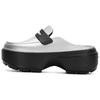 Abrasion-Resistant Wrap-toe Slippers Unisex Silver