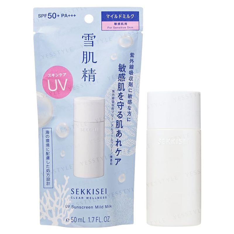 Kose Sekkisei Clear Wellness Солнцезащитное молочко Mild SPF 50+ PA+++