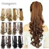 Long Straight Wrap Around Clip In Ponytail Hair Extension  Synthetic Pony Tail Fake Hair
