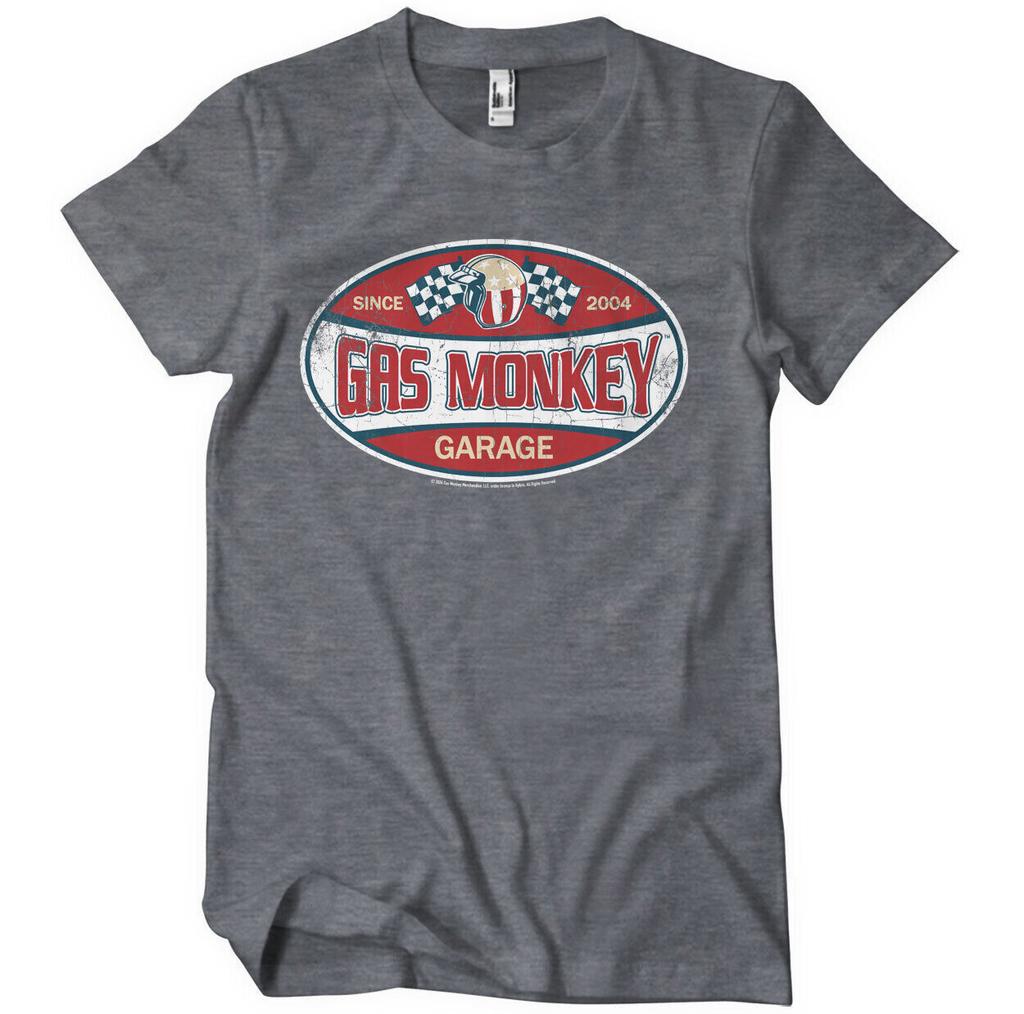 Licenza Ufficiale Gas Monkey Garage Dal 2004 Etichetta Maglietta Uomo