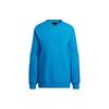 Adidas X Ivy Park Ivy Park Co-Branded Logo Embroidered Pullover Crew Neck Sweatshirt Unisex Tops Blue HR3661