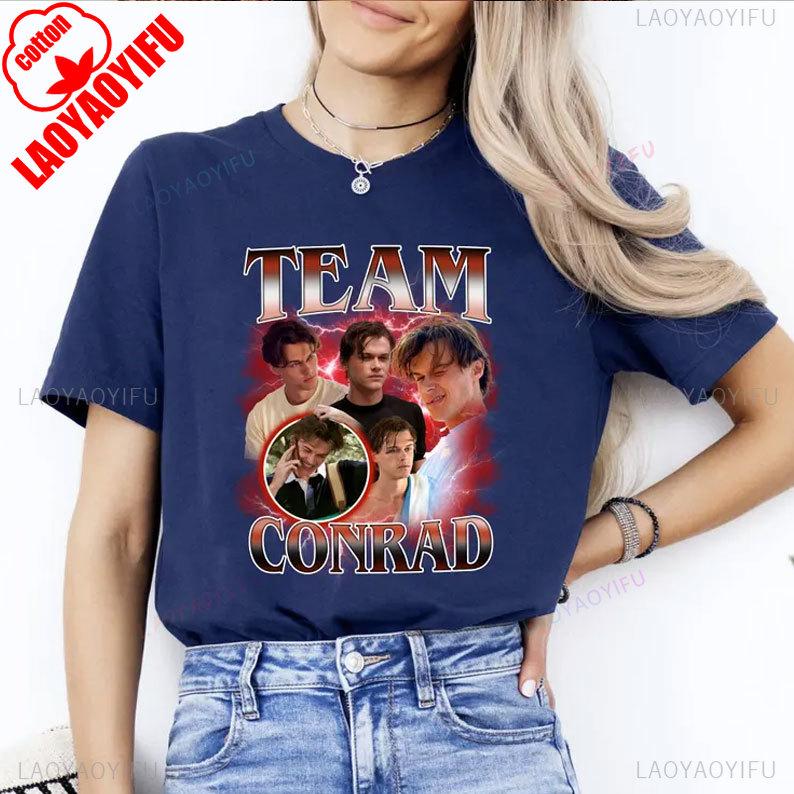 Vintage Conrad Fisher Shirt Team Conrad The Summer I Turned Pretty Retro Conrad Fisher Girls Dinner Y2k Top WoUINISEX Clothing 2025