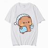 Camiseta De Pareja Con Bonito Panda BuBu Para Dormir Con Camiseta Gráfica De Oso DuD Ropa Para Mujercamisetas De Manga