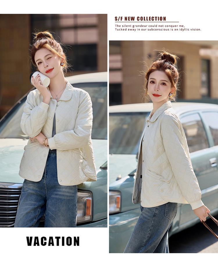 Spring 2025 Women's Lightweight Short Jacket - Stylish, Age-Reducing Solid Color for Middle-Aged Mothers
