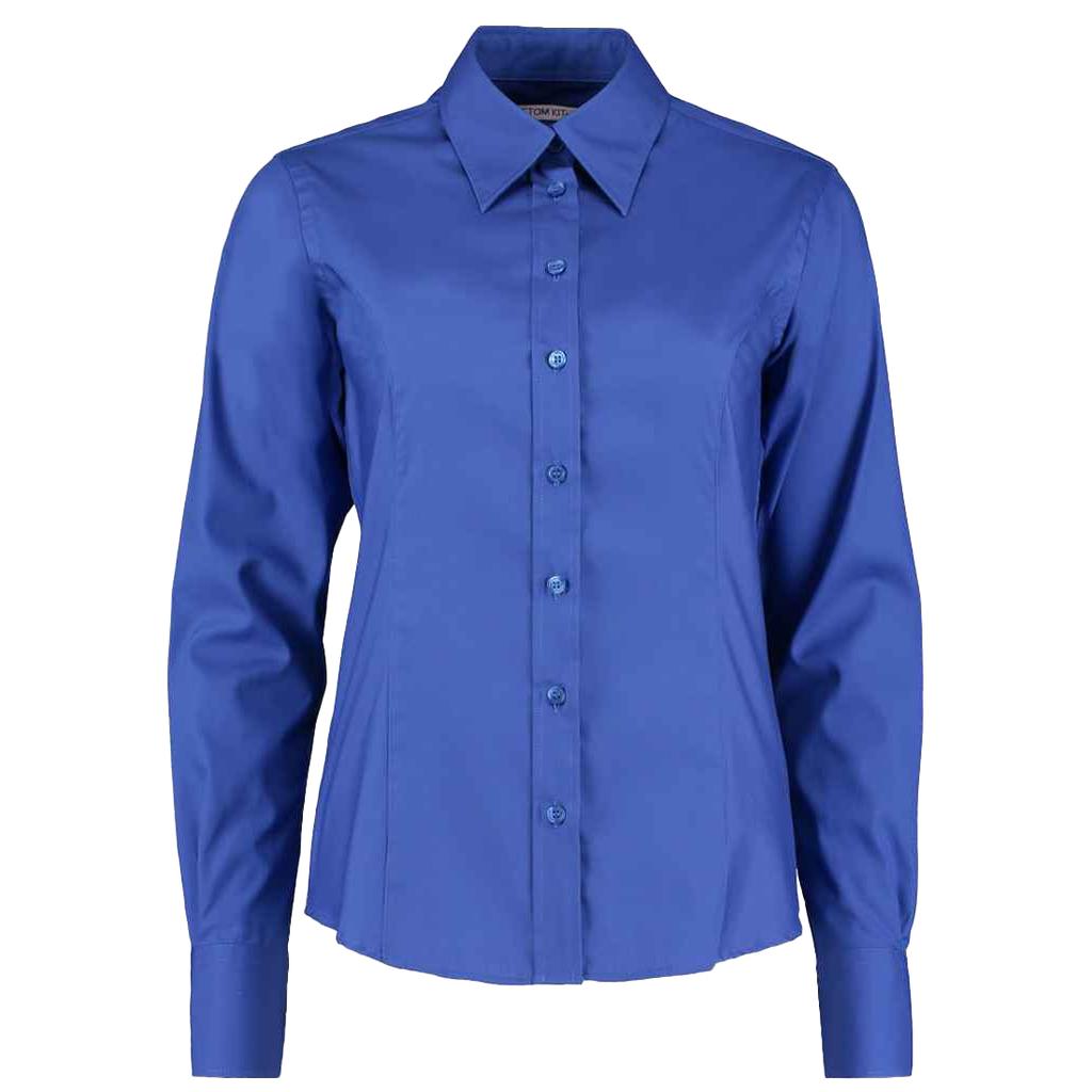 Kustom Kit Womens/Ladies Corporate Oxford Tailored Long-Sleeved Shirt