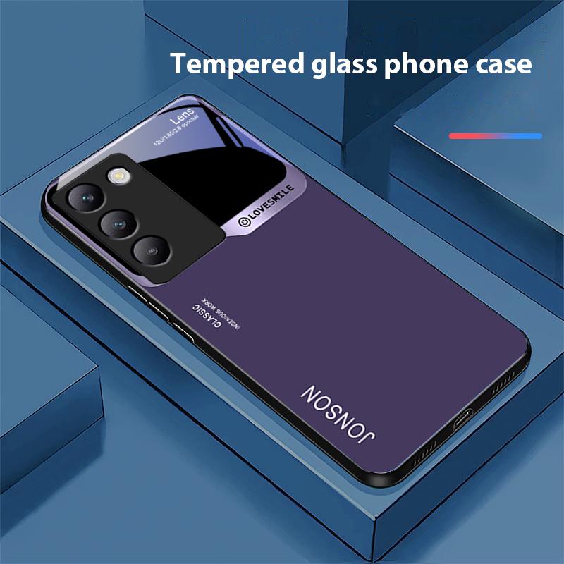 Большое окно Белый Для Y72 33S 11 03 36 96 Lite 35 16 Iqoo 12 V40 SE 5G 29 40 21 30 X80 Pro Vivo Чехол для телефона из закаленного стекла Черный