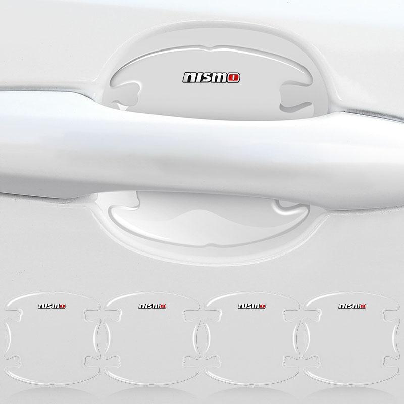 4 шт. Прозрачный протектор от столкновений для двери автомобиля, бампер, наклейка для Nissan Nismo Qashqai J11 J10 Juke X Trail T32 Tiida Teana Skyl