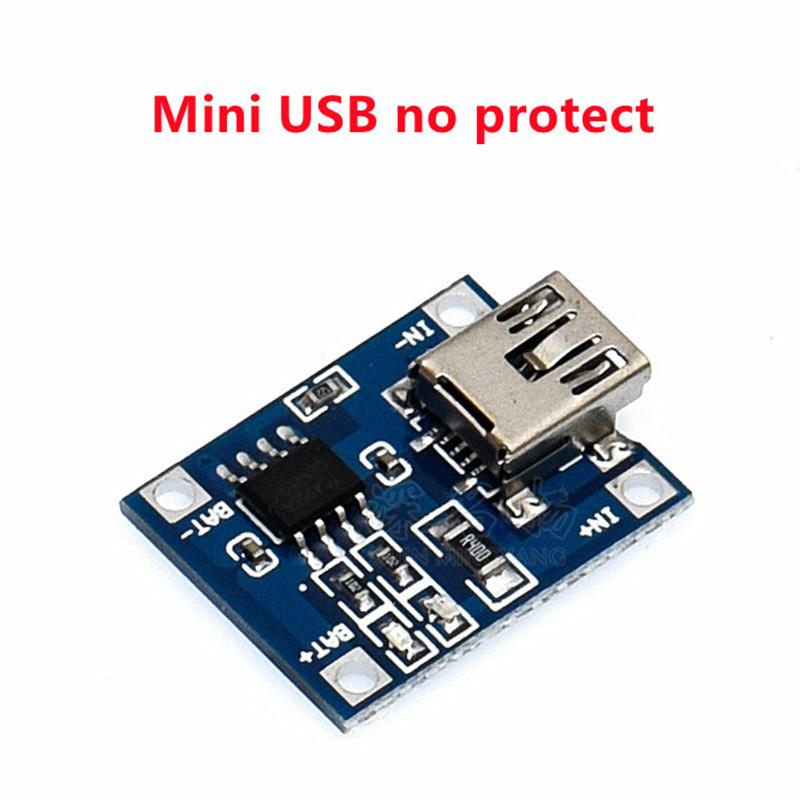 Type-c/Micro/Mini USB 5V 1A 18650 TP4056 Модуль зарядного устройства для литиевой батареи Зарядная плата с защитой