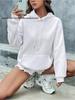 Autumn/Winter American Style Simple Solid Thickened Hooded Pullover for Women - Commute & Hip Hop Fashion Hoodie