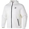 Puma Спортивная повседневная куртка с капюшоном и длинным рукавом на молнии для мужчин, белая 625208-65