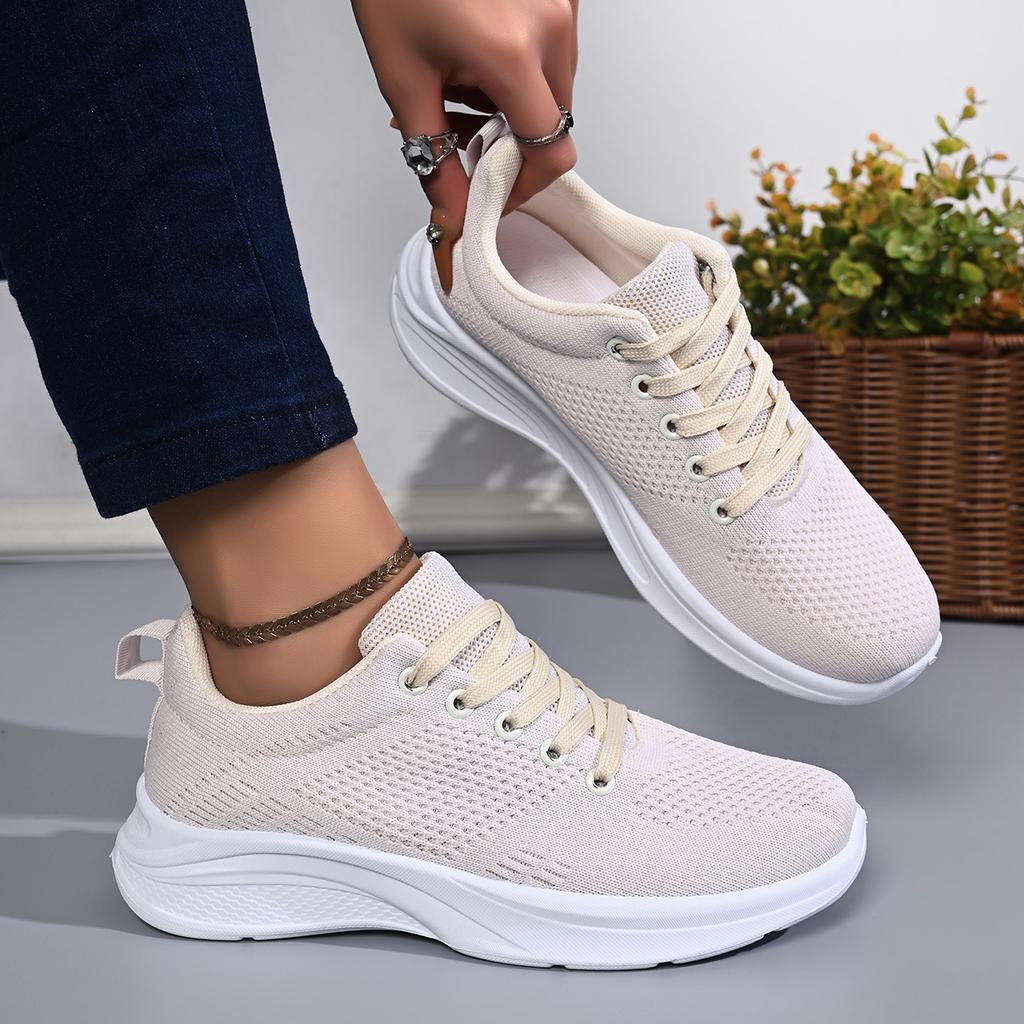 Spring and Autumn Elegant Lace Up Sexy Running Sports Casual Shoes Fashionable Women's Shoes