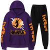 Volleyball Boy Hoodies Pants Sets Anime Suit Sweatshirt Streetwear Men Women Pullover Suit Tracksuit Sportwear Spring Autumn