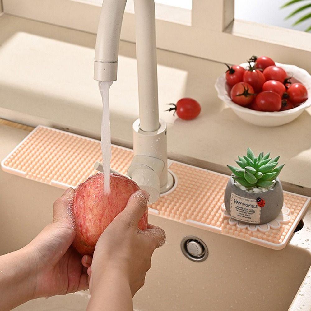 Мягкий коврик для смесителя гибкий дренажный сушильный коврик уловитель воды защита столешницы в ванной