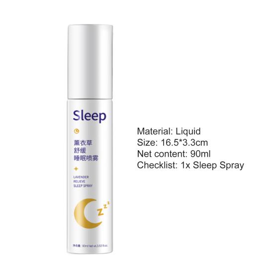 Yousheng 90 мл Улучшение сна Спрей Натуральный Удобный Здоровый Лаванда Облегчение сна Спрей для Женщин