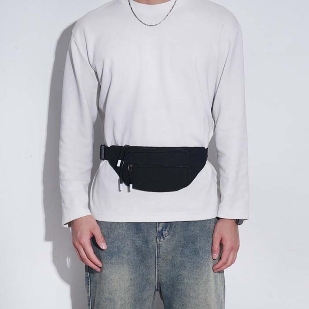 Multi-function Men Fanny Phone Pack Sports Style Running Waist Bag Crossbody Chest Bag Marathon