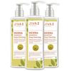 Шампунь Jiva Хна 200 мл X Упаковка из 3 штук Глубокое очищение для мытья волос Для длинных здоровых сильных волос С натуральным уходом за блеском
