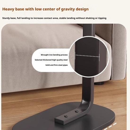 С-образный Приставной Столик Гостиная Спальня Уголок Офиса Металлический Каркас Кофейный Столик Прикроватная Тумбочка Современный Овальный Боковой Столик для Дивана Кушетки Маленькое Пространство