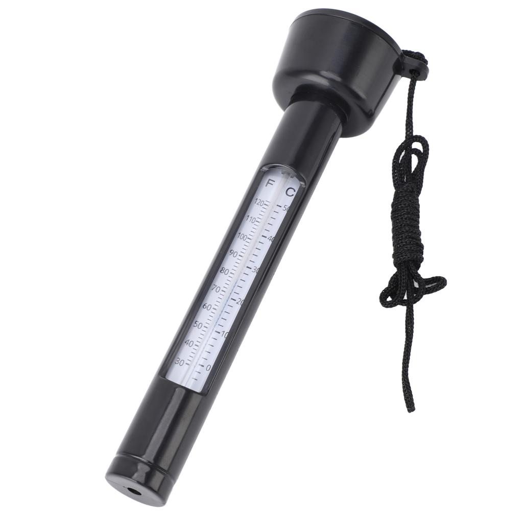 Плавающий термометр для бассейна для измерения температуры воды, круглый термометр для бассейна со шнурком для