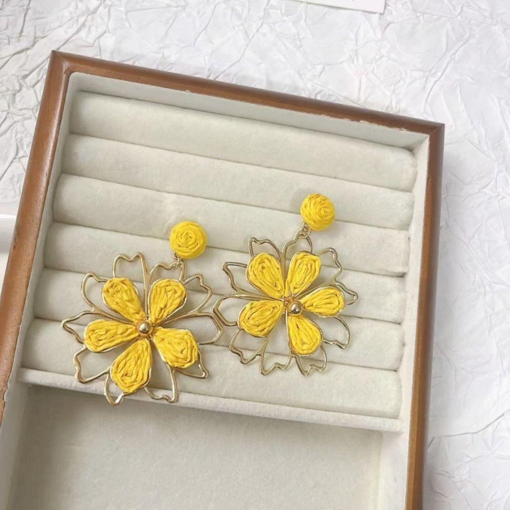 Handmade Bohemian Earrings Summer Women Jewelry Cute Flower Earrings Party