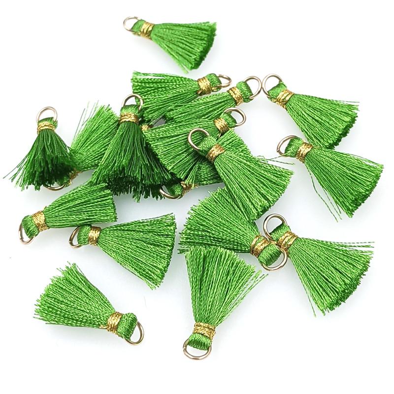 20pcs Gold Thread Band Loops Small Tassel Fringes Jewelry Accessories DIY Earrings Hair Accessories Fashion Handmade Materials