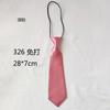 28 см Однотонная резинка Маленький галстук, Монохромный детский галстук, Короткий галстук Аксессуары для мальчиков Галстук для школьной формы