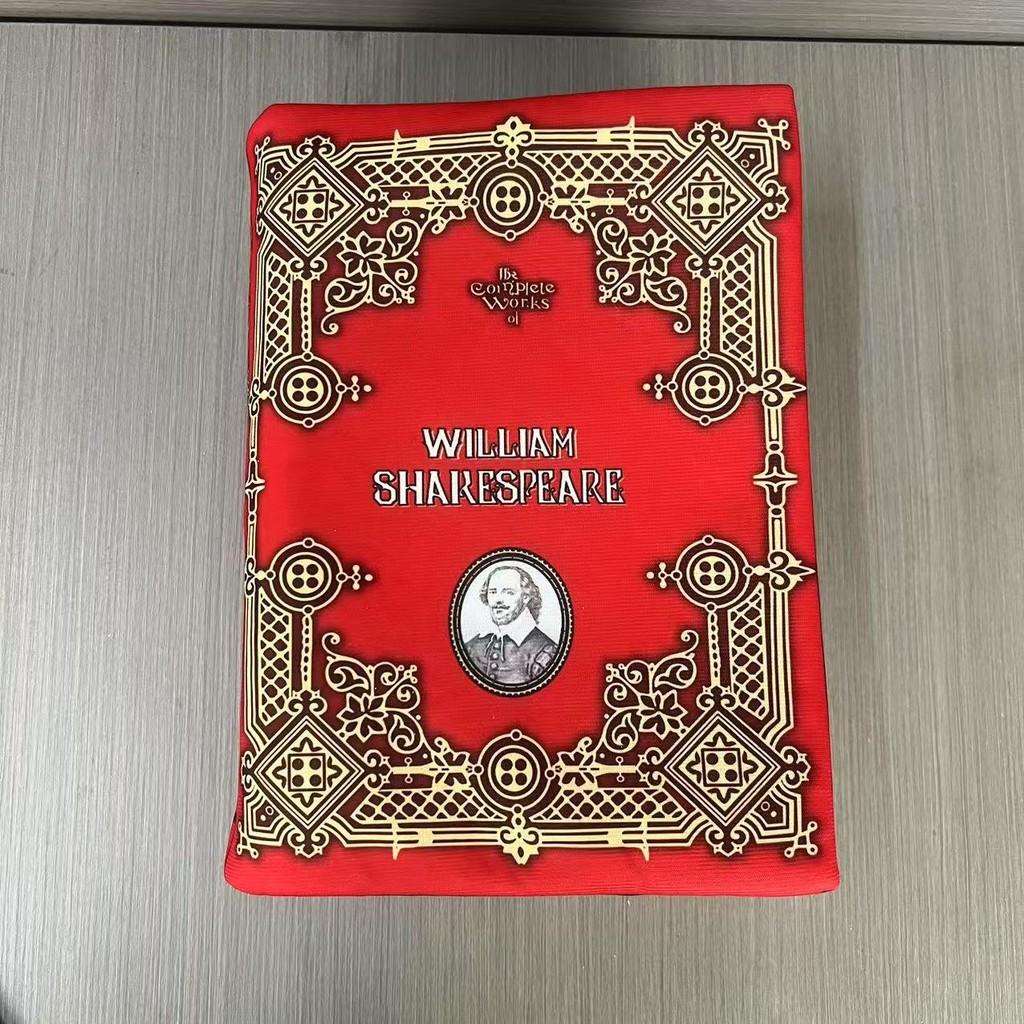 Плюшевая подушка-книга Шекспира с набивкой из ПП хлопка для декора уголка для чтения