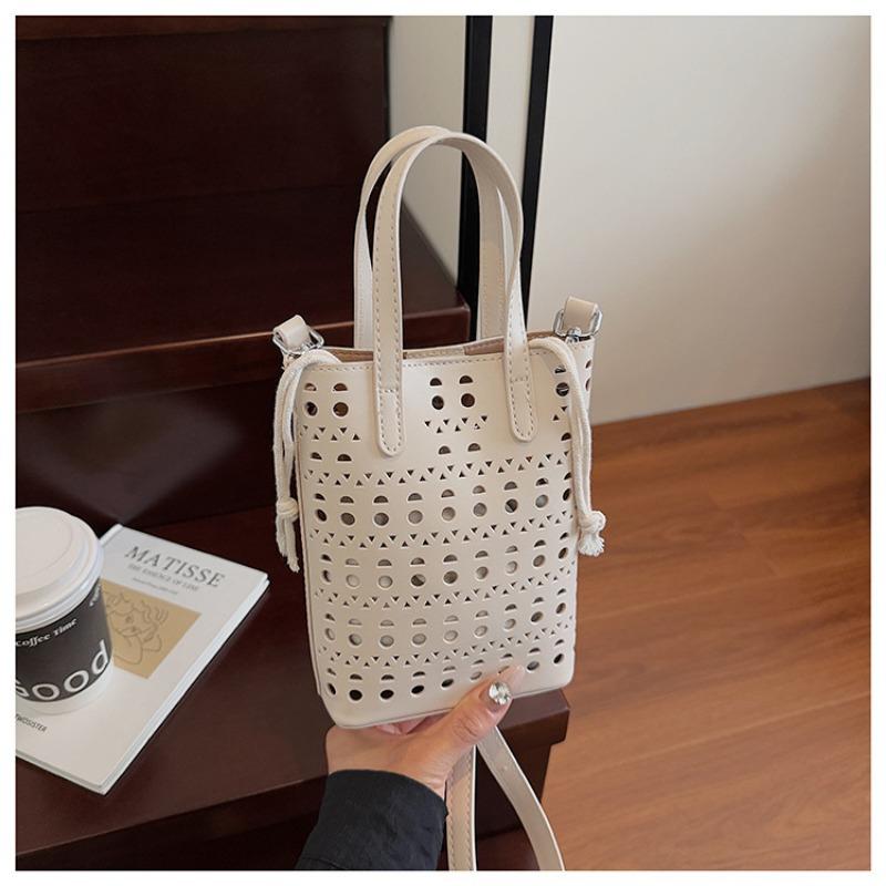 Нишевая сумка женская новая летняя мода полая сумка-мессенджер сумка для мамы портативная сумка для мобильного телефона