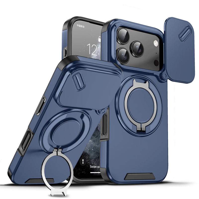 Прочный ударопрочный бронированный чехол для телефона для iphone 17 Pro Max 5G iphone17 Air 17Pro Защита объектива Магнитное кольцо-подставка для автомобиля Чехол