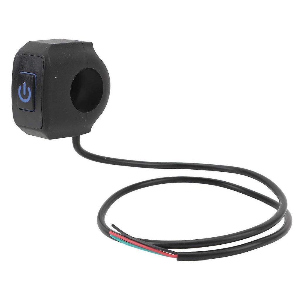 22mm Waterproof Motorcycle Switch Universal Handlebar Horn Headlight Control Button Switch Blue Light