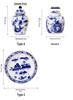 Blue and White Porcelain Antique Vase: Chinese Ornamental Jar for Home or Study Display