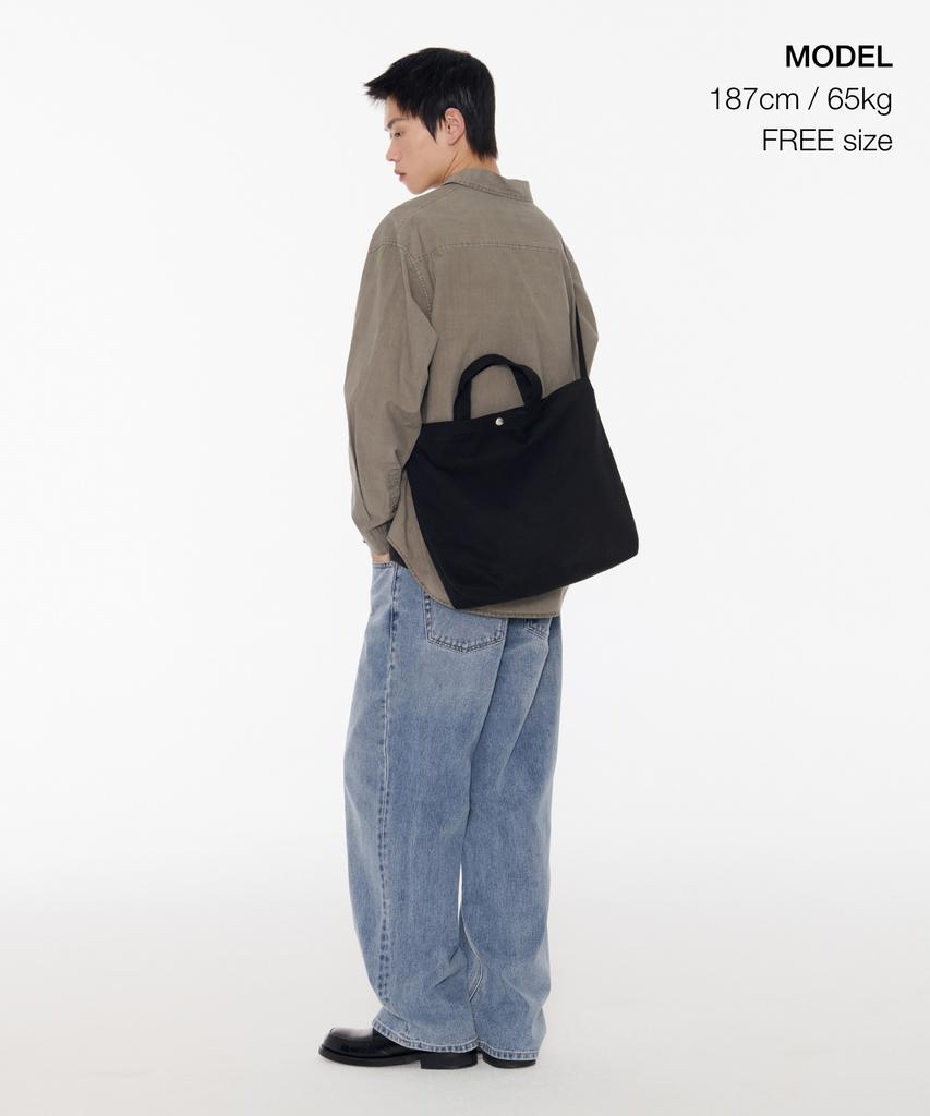 Musinsa Standard Canvas Two-Way Tote Bag [Black]