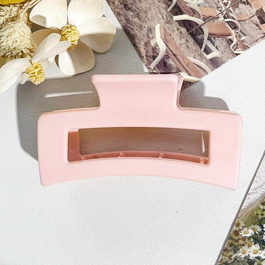 8.5cm Matte Korean Style Square Hair Clip: Elegant Half-Up Shark Clip for Women's New Updo Hair Styling