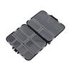 Black 26 Individual Compartments Portable Fishing Baits Durable Plastic Storage Box