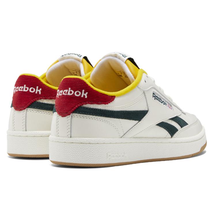 Reebok Club C Revenge Модные Повседневные Скейт-обувь Унисекс Белый Зеленый GY1765