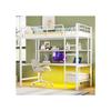 Кровать-чердак - - 90x200 см - Белый - USB и электрические розетки - Освещение 7 цветов