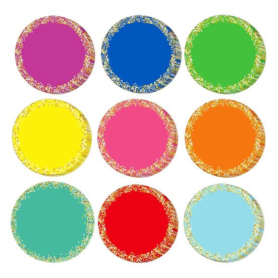 Yousheng 90 Sheets Colorful Decorative Borders Star Paper Cutting Bulletin Board Cutouts DIY Classroom Supplies