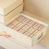 10/15 Grids Underwear Storage Box Case Classification With Cover Panties Socks Organizer Dustproof Stable Stacking